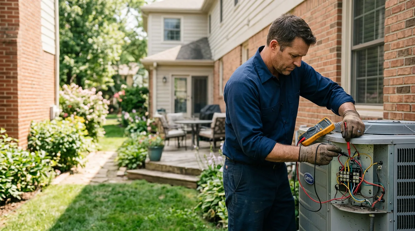HVAC technician working near Wilburton, PA
